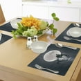 thumbnail image 4 of Ambesonne Underwater Place Mats Set of 4, Mermaids at Night, Standard Size, Black Grey, 4 of 6