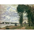 thumbnail image 2 of Monet, Claude 18x15 Gold Ornate Wood Framed with Double Matting Museum Art Print Titled - Promenade along the Seine 1872, 2 of 4