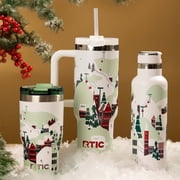 RTIC 20 oz Ceramic Lined Insulated Journey Water Bottle, Holiday, Christmas, Leak-Proof Lid, Apres Ski