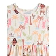 thumbnail image 6 of Moana Girls' Allover Print Dress with Short Sleeves, Sizes 4-12, 6 of 7