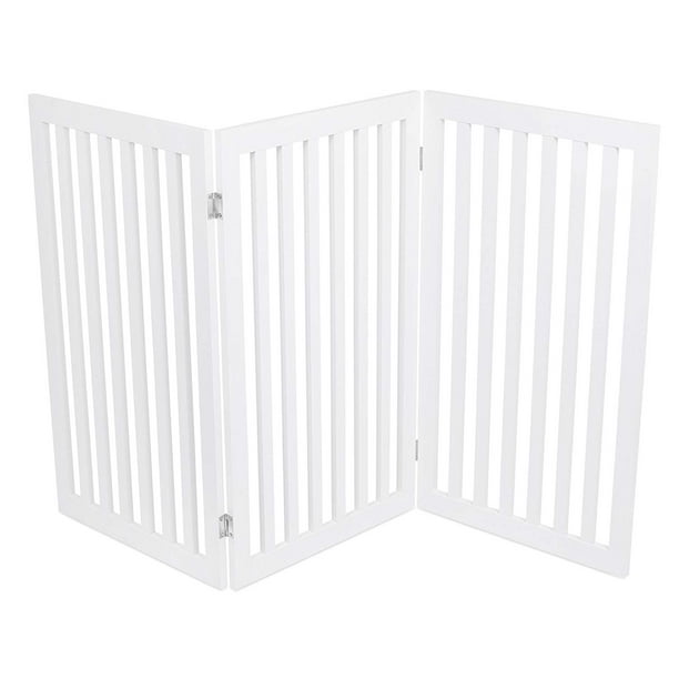 Best Traditional Pet Gate 3 Panel 36" Tall White