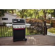 Weber Spirit E-435 4 Burner Liquid Propane Gas Grill for Outdoor Cooking, Black