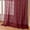 Burgundy Red, variant on Boho Lace Curtains 63 Inch -Vintage Victorian Sheer Panel Drape Floral Pattern & Tassel Light Filtering Privacy for Bedroom Dining Living Room,Black Gothic Halloween Decor,2 Panels,W52 x 63L