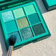 thumbnail image 4 of Cyan New Nine Color Eye Shadow Plate Green Ink Paper Eye Shadow Brightens Eyes Polishes Diamond Ink,Green Makeup Eye Shadow, 4 of 9