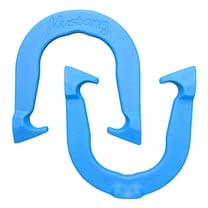 Mustang Professional Pitching Horseshoes, Blue, Single Pair (2 horseshoes)- Made in The USA