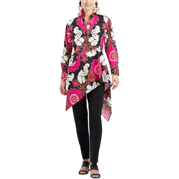 Natori womens Talitha Poplin Flounce Shirt, S
