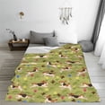 thumbnail image 5 of Salouo Running Beagle Print Bed Blankets,Flannel Blanket Comfortable Air Conditioning Blanket Lightweight Blanket for Sofa Bed Travel & Couch -50"x40", 5 of 8