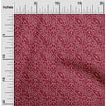 thumbnail image 1 of oneOone Coton Popeline Carmin Rouge Tissu Ethnique Bandhani Robe Tissu Tissu Imprimé par la Cour 42 Pouces de Large, 1 of 4