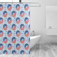 thumbnail image 2 of Zufioo Donut with the USA Fag Pattern Shower Curtain 72x72in, Waterproof Curtain for Bathroom-Waterproof, Mildew-proof, Quick-drying,Home Bathroom Supplies-One Size, 2 of 3