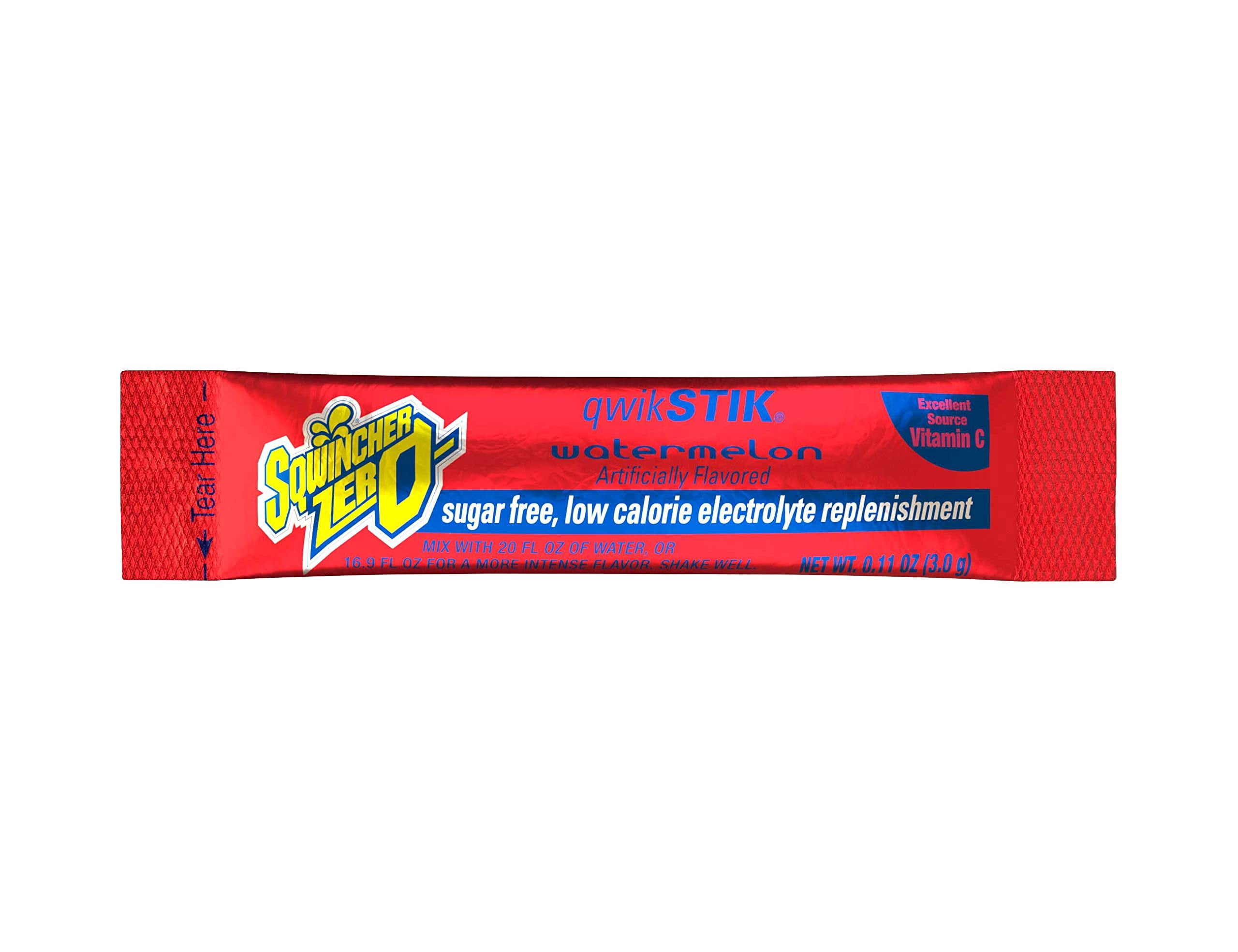 Sqwincher Qwik Stik Lite Electrolyte Drink Powder Concentrate, Fruit Punch, 50 Each per Package
