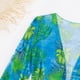 thumbnail image 2 of Gibobby Trajes de Baño para Mujer Traje de baño de piezas con bikini de manga larga europeo y americano para mujer(Azul,XL), 2 of 5