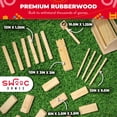 thumbnail image 5 of SWOOC - Kubb Yard Game Set - Premium Hardwood Viking Chess w/ Crate - Adults & Children Age 6 to 100, 5 of 7