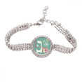 thumbnail image 1 of Pulsera de tobillera de cadena de tenis Unbranded Jirafa elefante Windmill Verde, 1 of 3