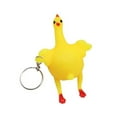 thumbnail image 2 of BiFandian Egg Laying Chicken Toy, Soft Rubber Kneading Ornament for Fun, Small Novelty Chicken Decoration for Desk, Stress Relief, Play, 2 of 9