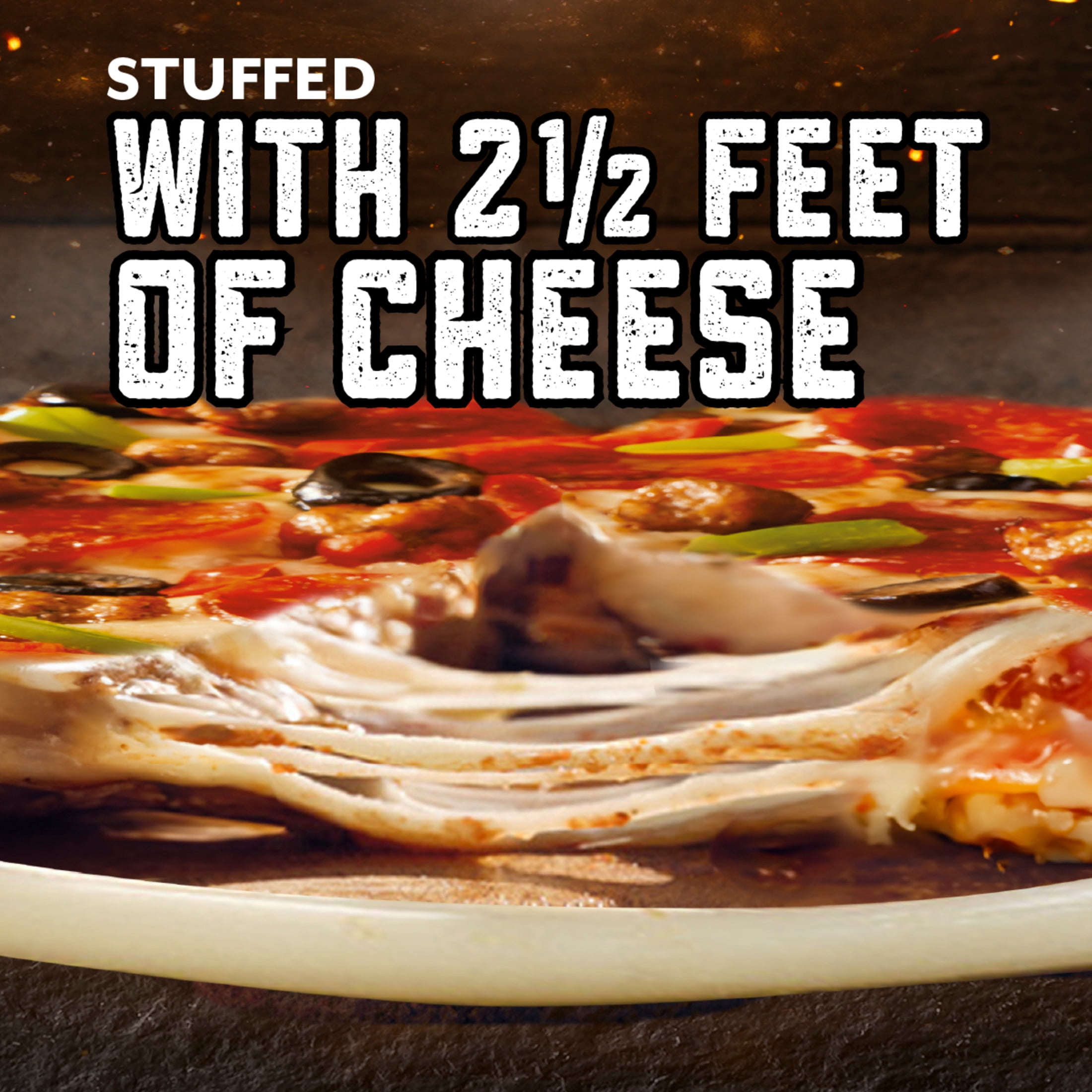 DiGiorno Frozen Pizza Stuffed Crust Veggie and Meat Supreme Pizza, 26.4 Oz