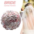 thumbnail image 3 of Ramo de novia La novia lleva flores Flores de boda para la iglesia de la boda Blanco Leche Euro Oro, 3 of 9
