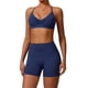 thumbnail image 1 of Conjuntos de entrenamiento for mujer, 2 piezas, sujetador deportivo, camiseta sin mangas, polainas de cintura alta, gimnasio, Yoga, ropa activa, Top de entrenamiento for mujer, 1 of 7