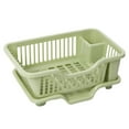 thumbnail image 4 of Luzkey Dish Drying Rack with Drain Tray Dinnerware Organizer Sink Dish Drainer Dish Rack and Drainaboard for Cafe Kitchen Countertop green, 4 of 8