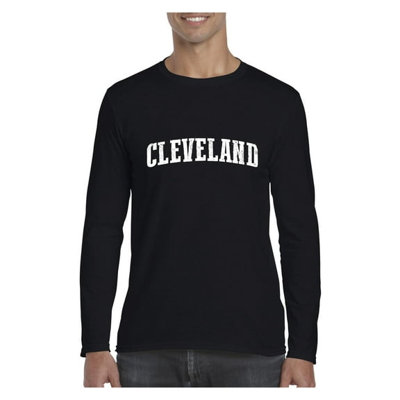 Mens Long Sleeve T-Shirts - Cleveland