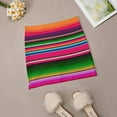 thumbnail image 5 of 2024 Mexican Blanket Striped Fiesta Serape Women's skirt With Pocket Vintage Skirt Printing A Line Skirts Summer Clothes Fiesta, 5 of 6