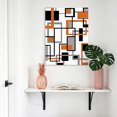 thumbnail image 4 of Canvas Wall Art, Orange Black Grey Geometric Framed Canvas Prints for Bathroom Hallway, Middle Century Modern Abstract Art Gallery Wrapped Wall Decor for Home Office, Gifts, 8"x10" Ship Next Day, 4 of 9