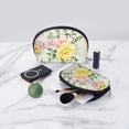 thumbnail image 5 of YFYANG 2 Piece Women's Portable Makeup Bags, Vintage Floral Texture Clutch Travel Toilet Bags Cosmetic Organizer, 5 of 7
