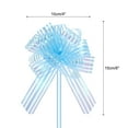 thumbnail image 2 of Uxcell Organza Large Pull Bow Gift Wrapping Bows Ribbon Chiffon Yarn for Wedding Basket Presents Christmas Light Blue 4", 2 of 6