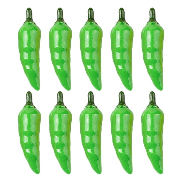 10 mini pimientos picantes falsos, pimiento rojo artificial de simulación, verdura falsa de plástico para accesorios fotográficos, decoración de mesa de cocina para el hogar, adorno de gabinete