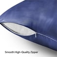 thumbnail image 5 of Satin Silk Pillowcases 2 Pack with Hidden Zipper, Navy Pillow Cases Queen Size Set of 2, Super Soft and Cooling Pillow Case with Envelope Closure (20x30 Inches), 5 of 5