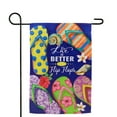 thumbnail image 2 of Northlight Life is Better in Flip Flops Outdoor Summer Garden Flag 18" x 12.5" - 18" x 12.5", 2 of 5