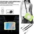thumbnail image 3 of Dteck Case for Samsung Galaxy Tab A9+/A9 Plus 11Inch 2023, Heavy Duty Shockproof Rugged Cover with Portable Rotation Handle Stand Crossbody Shoulder Strap for Samsung X210/X216/X218,Green, 3 of 9