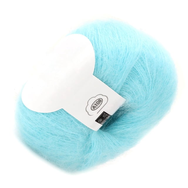 Soft Angola Mohair Wool Yarn Ball 12 Colors Set for Sweaters, Scarves, Hats with Anti Pilling Feature, Convenient Hand Washable Storage, Knitting and Crafting Accessories