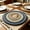 D, variant on 8-Piece Round Woven Placemats, Dining Table Heat Mats, Polyester, eight-piece braided set with mixed gradient look, for kitchen and dining table