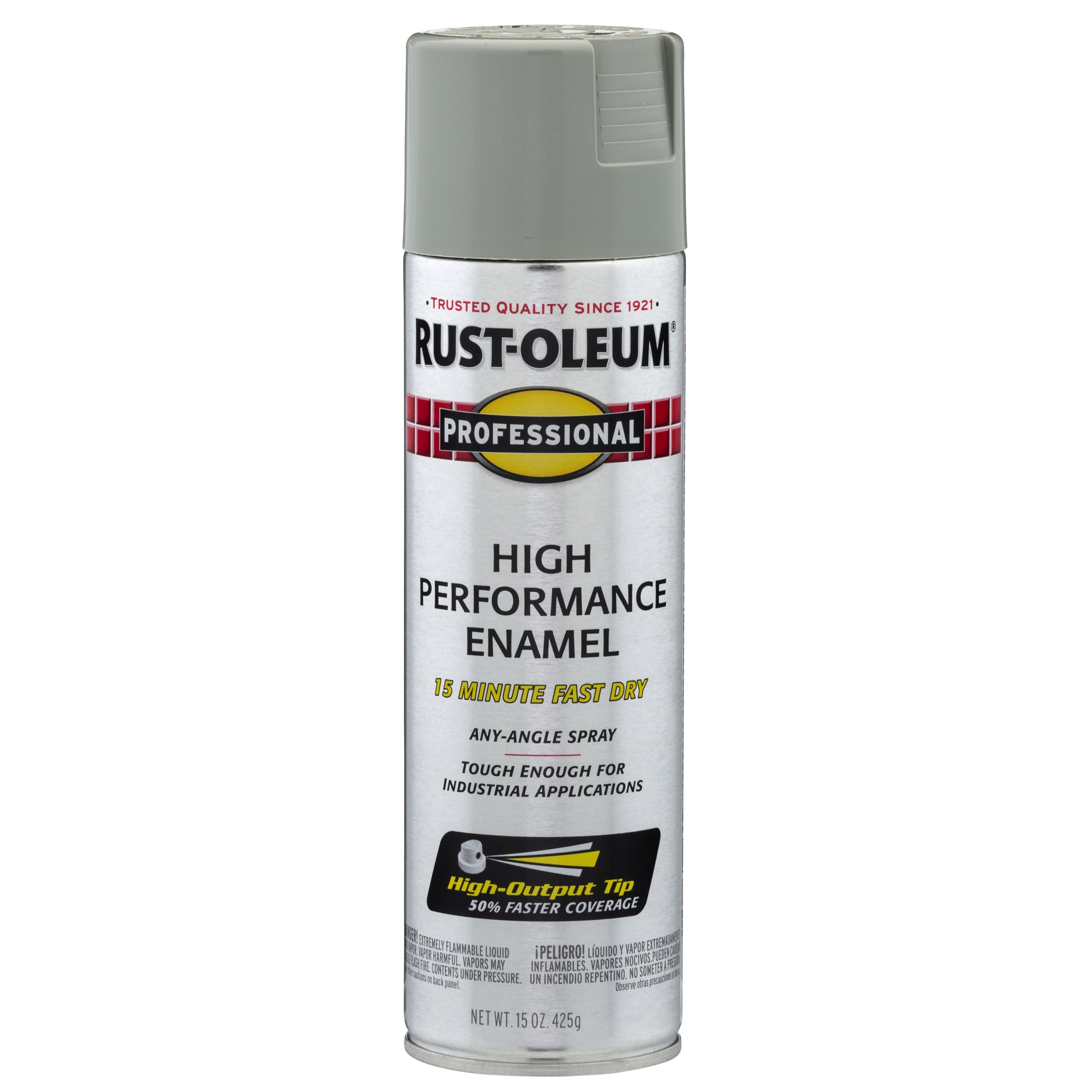 6 Pack, Stainless Steel, Rust-Oleum Professional High Performance Gloss Enamel Spray Paint-7519838, 15 oz
