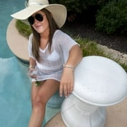 Envy Pool Products ENV00300 Pool Stool Outdoor Spa Accessory, White