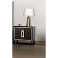 thumbnail image 4 of Modern Panel Headboard Queen Size Bed Dresser Mirror Nightstands Chest 6pcs Bedroom Furniture Espresso Solidwood, 4 of 10