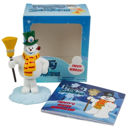 Frosty Snowman Figure - Frosty The Snowman Mega Mini Kit Book Small Bobblehead Body Figurine 1969 TV
