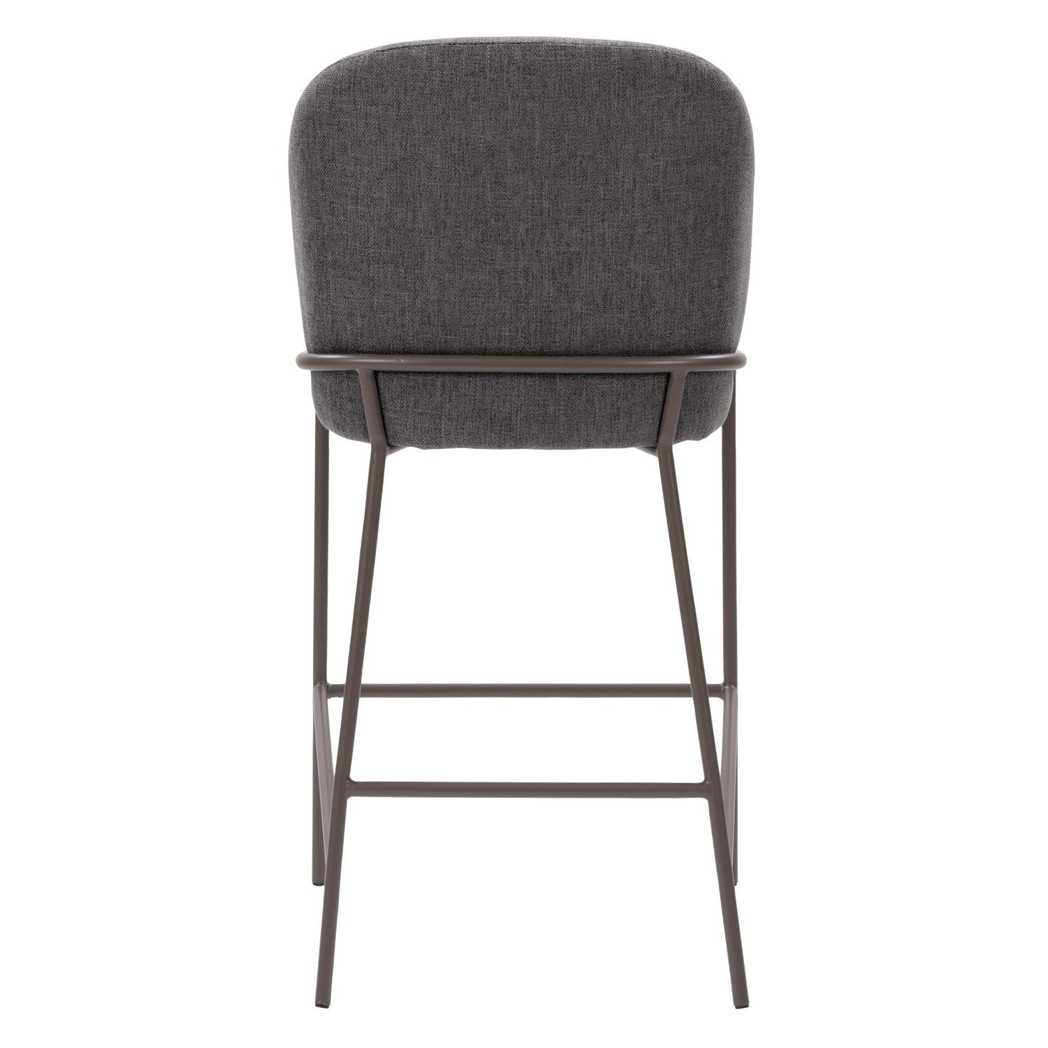 CorLiving Blakeley Modern Upholstered Indoor Counter Height Bar Stool with Metal Legs – Sold Individually