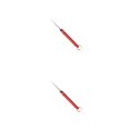 thumbnail image 2 of Wosthever Herramienta de limpieza de palillos reutilizables de bolsillo para palitos de frutas de acero inoxidable Soporte de palillos de Rojo 2piezas, 2 of 6