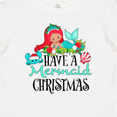 thumbnail image 4 of Inktastic Have a Mermaid Christmas with Crab and Seashell Boys or Girls Baby T-Shirt, 4 of 5