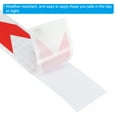 thumbnail image 4 of Uxcell Reflective Tape, 2" x 33 FT Arrow Waterproof Adhesive Safety Tape, White Red, 4 of 6