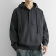 thumbnail image 3 of FDGIU Men's 2025 Big & Tall Hoodies - Oversized Fleece Sweatshirt Warm Lightweight, Plus Size Drawstring Pullover with Pockets for Comfortable Loungewear, 3 of 3