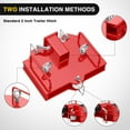 thumbnail image 6 of Nilight Forklift Trailer Hitch Attachment Clamp On Dual Pallet Fork Tow Hitch Adapter Fits 2" Receiver, 6500 lbs Capacity Heavy Duty Forklift Towing Adapter Red, 6 of 9