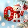 thumbnail image 4 of 26 Letters Christmas Tree Decoration Pendant Christmas Tree Ornaments DIY Christmas Ornaments Christmas Decoration Xmas Tree Hanging Decor, 4 of 6