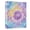 Sunset Tie-Dye Burst, variant on Haosy Hardcover 3 Ring Binder 1.5 Inch Ring Decorative Binder Organizer for Home School Office, Teal White Leaf
