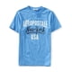 thumbnail image 1 of Aeropostale New York Script Graphic playera para hombre, azul, grande Aeropostale  Camiseta gráfica, 1 of 1