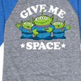 thumbnail image 3 of Toy Story - Aliens Give Me Space - Toddler And Youth Raglan Graphic T-Shirt, 3 of 6