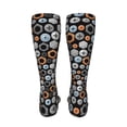thumbnail image 6 of Xecao Colorful Screws Print Calf Socks Seamless Toe, Knee High Long Socks, Sports Socks Trouser Socks for Women and Men-One Size, 6 of 8
