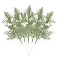 thumbnail image 3 of Ramas de hojas de pino artificiales, plantas falsas de oro y plata para Navidad, guirnalda con purpurina, adorno para árbol de Navidad, decoración para el hogar y la habitación, 3 of 5