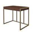 thumbnail image 1 of Twin Star Home Haymarket Gold Trim Modern Design Writing Desk w/ USB, 1 of 11